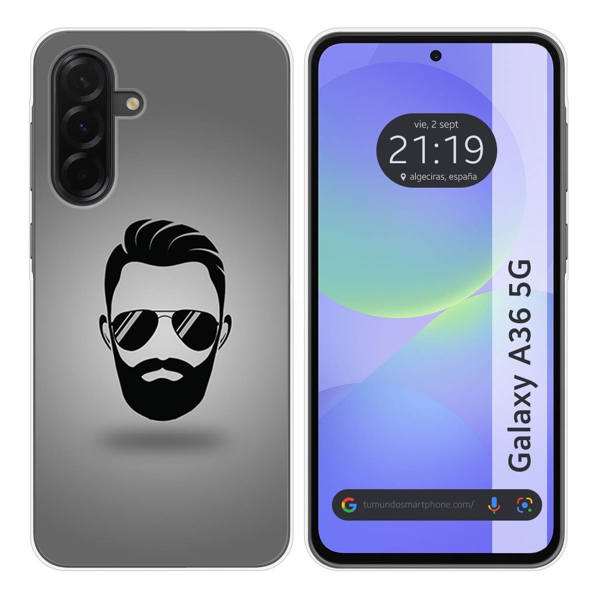 Funda Silicona para Samsung Galaxy A36 5G diseño Barba Dibujos