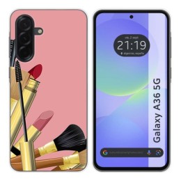 Funda Silicona para Samsung Galaxy A36 5G diseño Brochas Dibujos