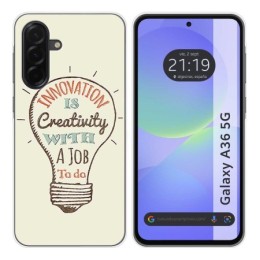 Funda Silicona para Samsung Galaxy A36 5G diseño Creativity Dibujos