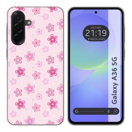 Funda Silicona para Samsung Galaxy A36 5G diseño Flores Dibujos
