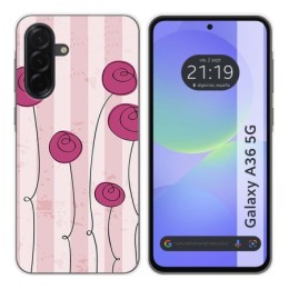 Funda Silicona para Samsung Galaxy A36 5G diseño Flores Vintage Dibujos