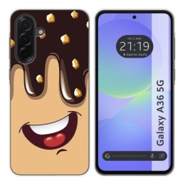 Funda Silicona para Samsung Galaxy A36 5G diseño Helado Chocolate Dibujos