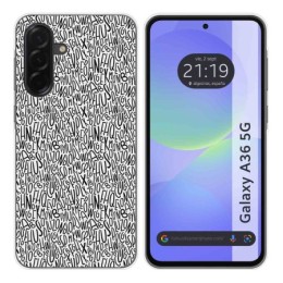 Funda Silicona para Samsung Galaxy A36 5G diseño Letras Dibujos
