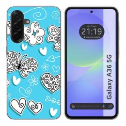 Funda Silicona para Samsung Galaxy A36 5G diseño Mariposas Dibujos