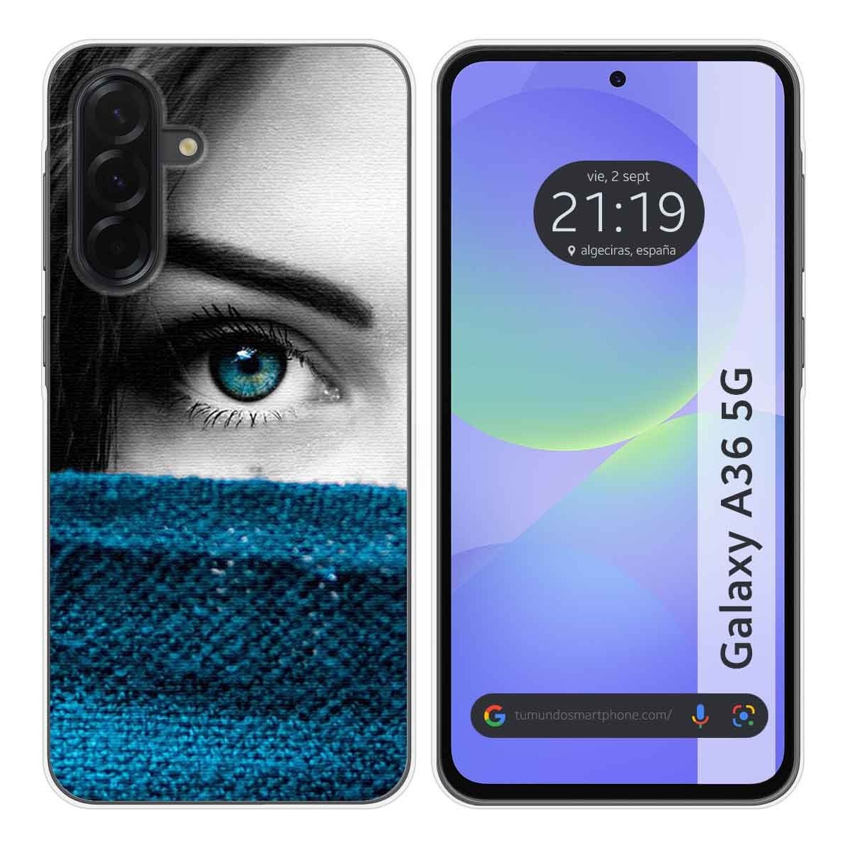 Funda Silicona para Samsung Galaxy A36 5G diseño Ojo Dibujos