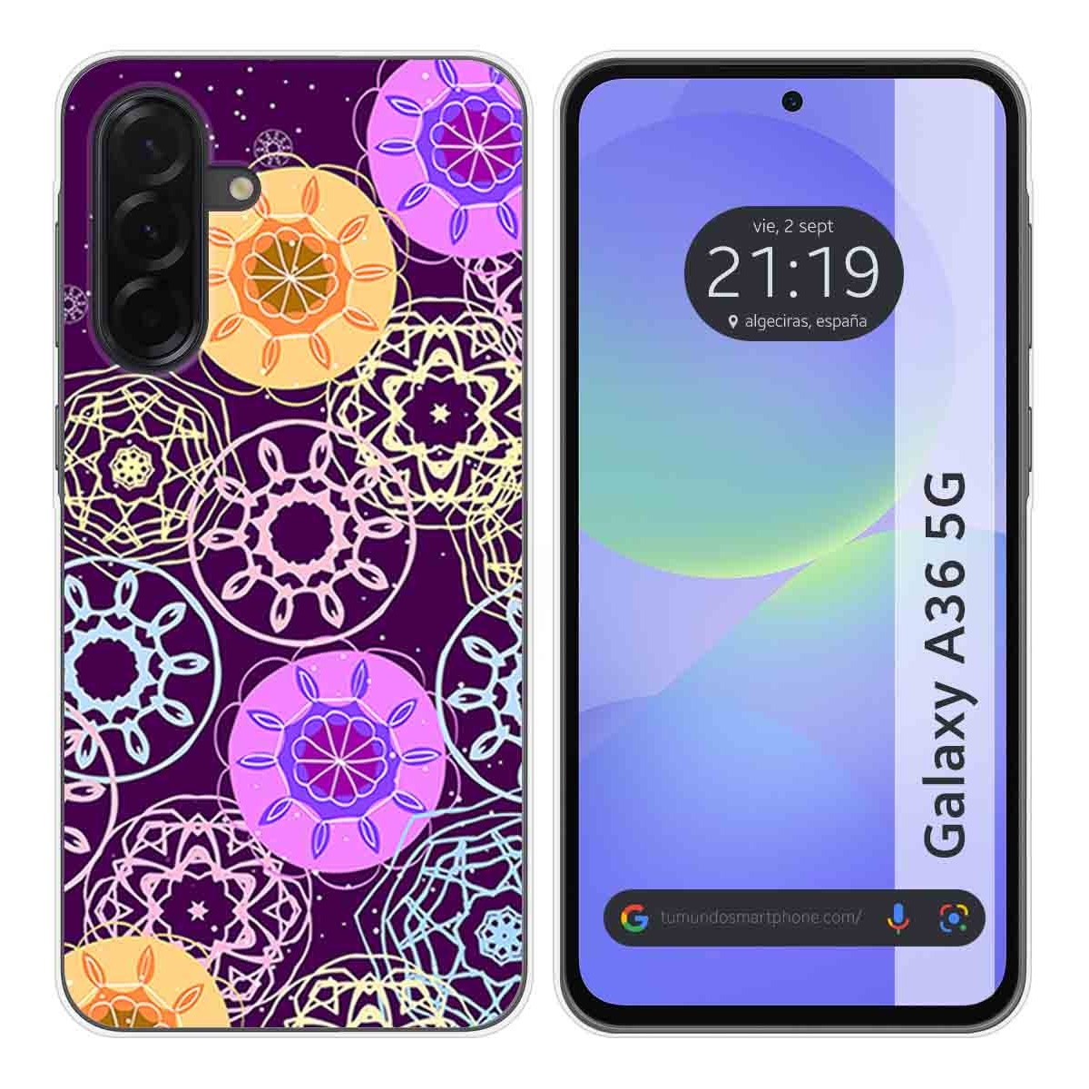 Funda Silicona para Samsung Galaxy A36 5G diseño Radial Dibujos
