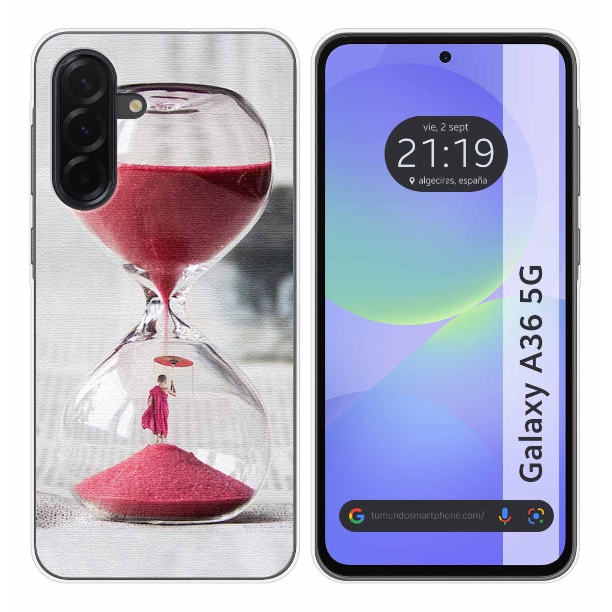 Funda Silicona para Samsung Galaxy A36 5G diseño Reloj Dibujos