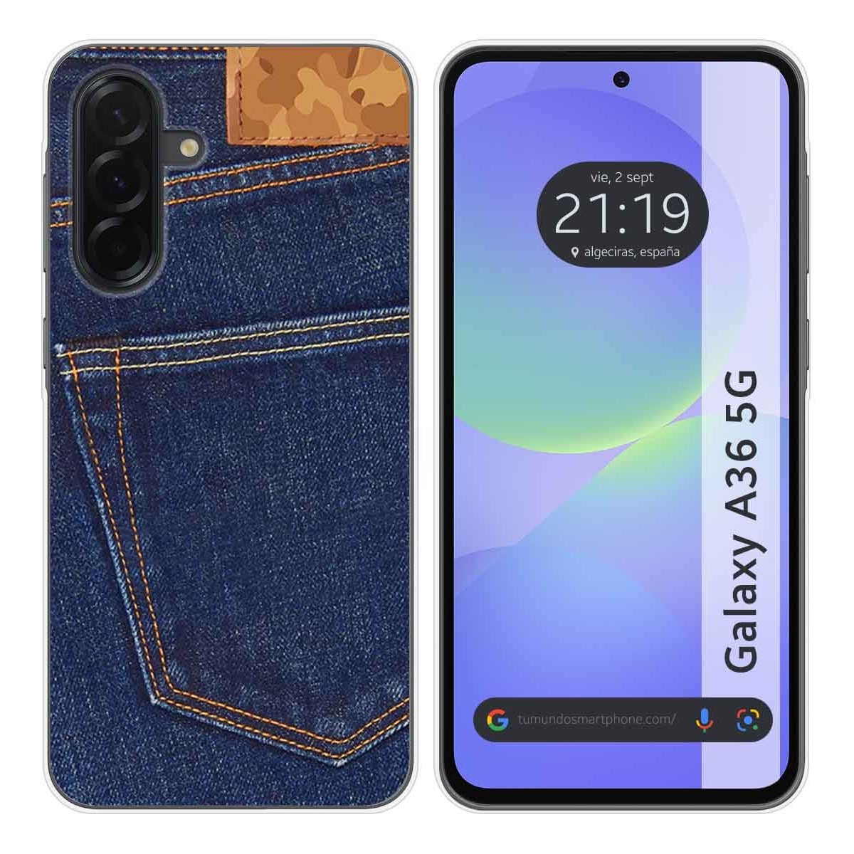 Funda Silicona para Samsung Galaxy A36 5G diseño Vaquero Dibujos