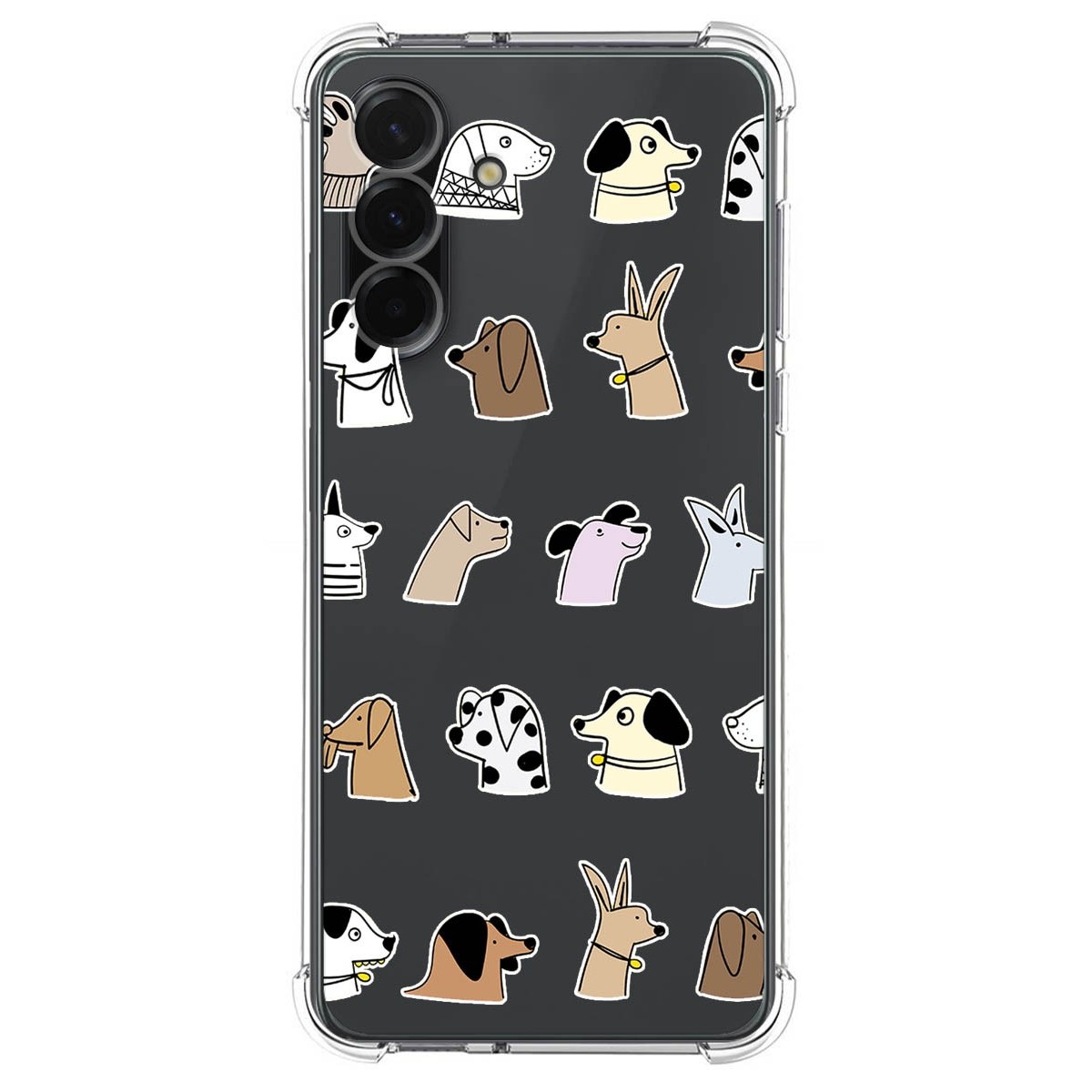 Funda Silicona Antigolpes para Samsung Galaxy A36 5G diseño Perros Dibujos