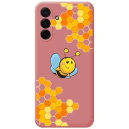 Funda Silicona Líquida Rosa para Samsung Galaxy A36 5G diseño Abeja Dibujos