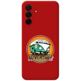 Funda Silicona Líquida Roja para Samsung Galaxy A36 5G diseño Adventure Dibujos