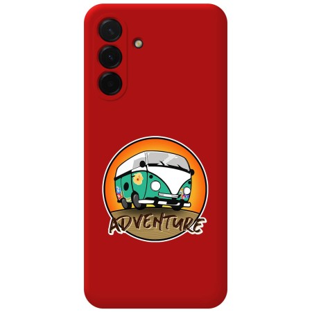 Funda Silicona Líquida Roja para Samsung Galaxy A36 5G diseño Adventure Dibujos
