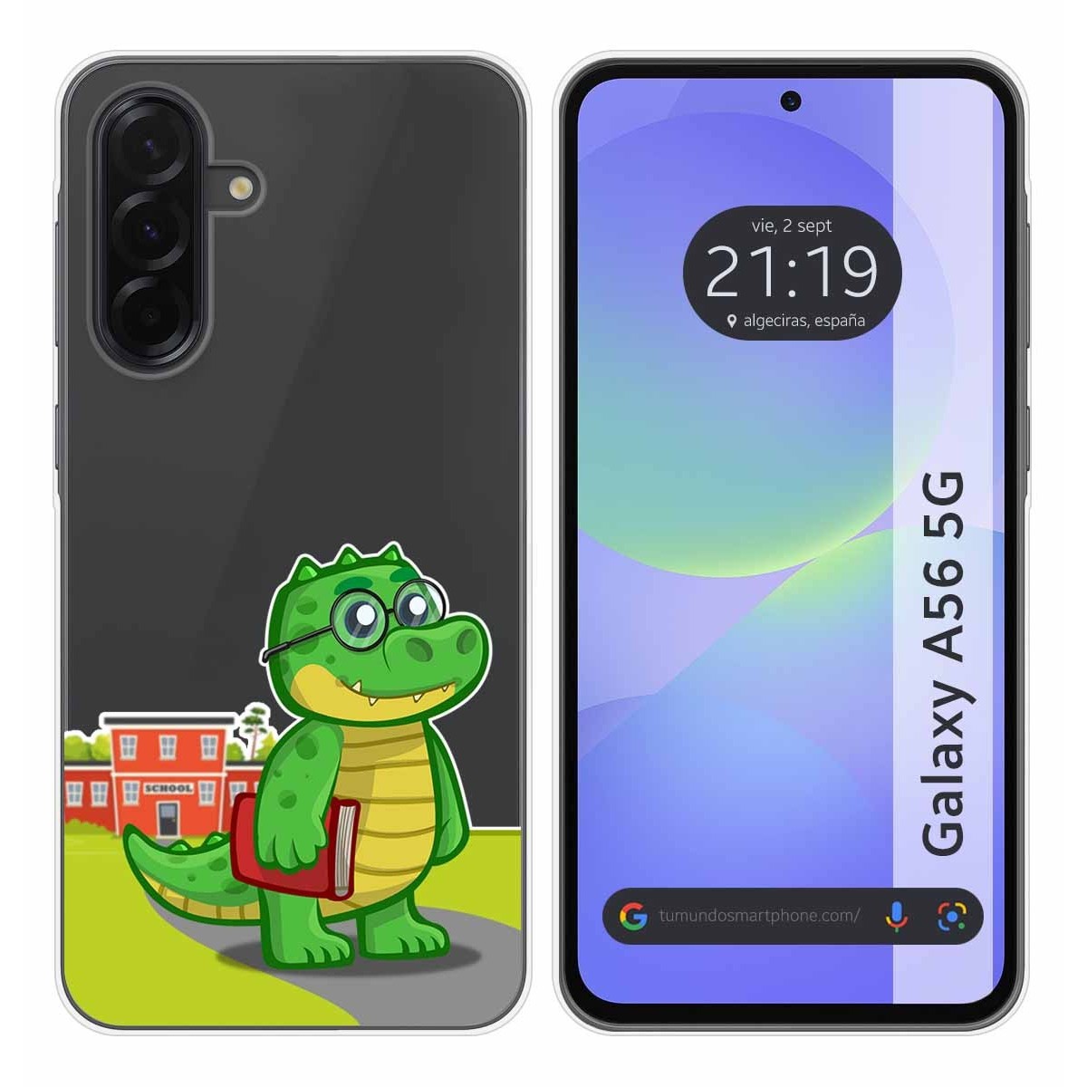 Funda Silicona Transparente para Samsung Galaxy A56 5G diseño Coco Dibujos