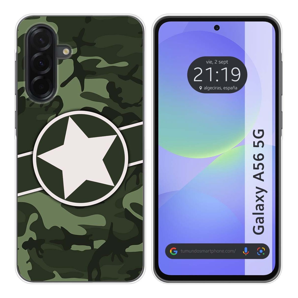 Funda Silicona para Samsung Galaxy A56 5G diseño Camuflaje 01 Dibujos