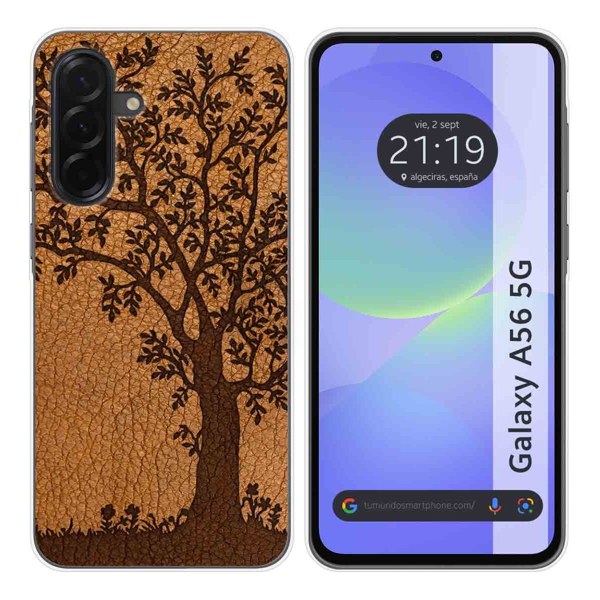 Funda Silicona para Samsung Galaxy A56 5G diseño Cuero 03 Dibujos