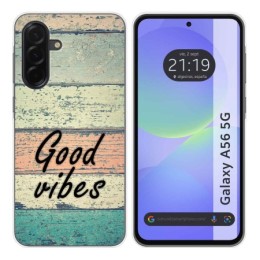 Funda Silicona para Samsung Galaxy A56 5G diseño Madera 01 Dibujos