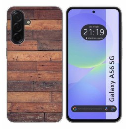Funda Silicona para Samsung Galaxy A56 5G diseño Madera 03 Dibujos
