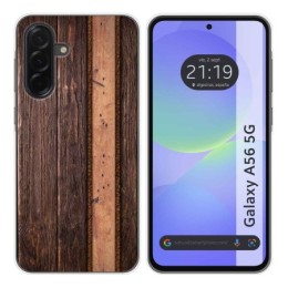Funda Silicona para Samsung Galaxy A56 5G diseño Madera 05 Dibujos
