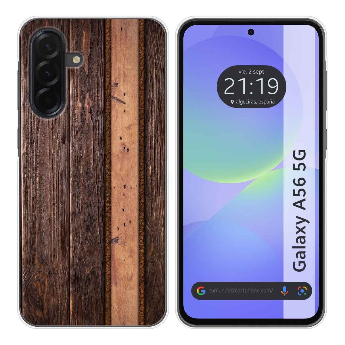 Funda Silicona para Samsung Galaxy A56 5G diseño Madera 05 Dibujos