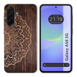 Funda Silicona para Samsung Galaxy A56 5G diseño Madera 06 Dibujos