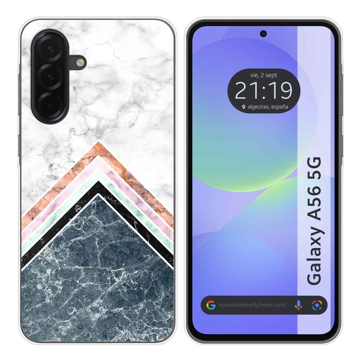 Funda Silicona para Samsung Galaxy A56 5G diseño Mármol 05 Dibujos