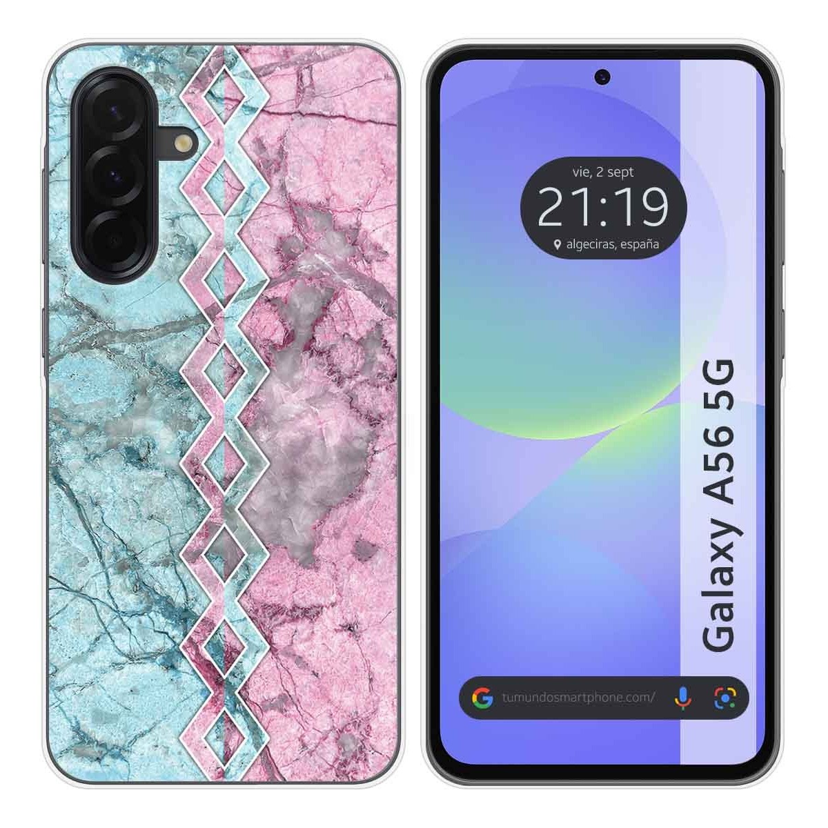 Funda Silicona para Samsung Galaxy A56 5G diseño Mármol 08 Dibujos