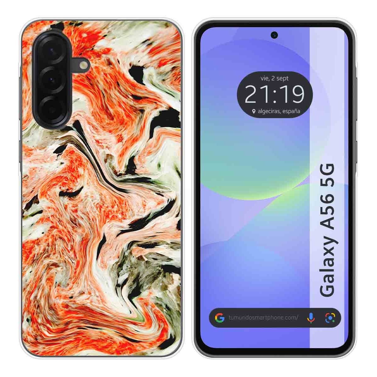 Funda Silicona para Samsung Galaxy A56 5G diseño Mármol 12 Dibujos