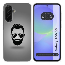 Funda Silicona para Samsung Galaxy A56 5G diseño Barba Dibujos