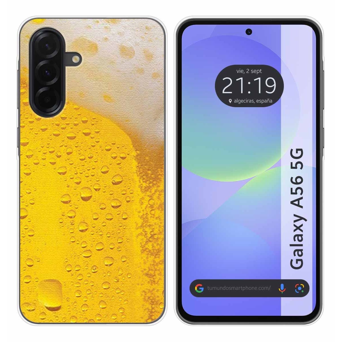 Funda Silicona para Samsung Galaxy A56 5G diseño Cerveza Dibujos