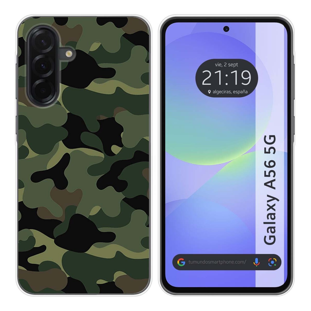 Funda Silicona para Samsung Galaxy A56 5G diseño Camuflaje Dibujos
