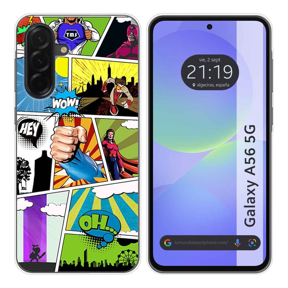 Funda Silicona para Samsung Galaxy A56 5G diseño Comic Dibujos