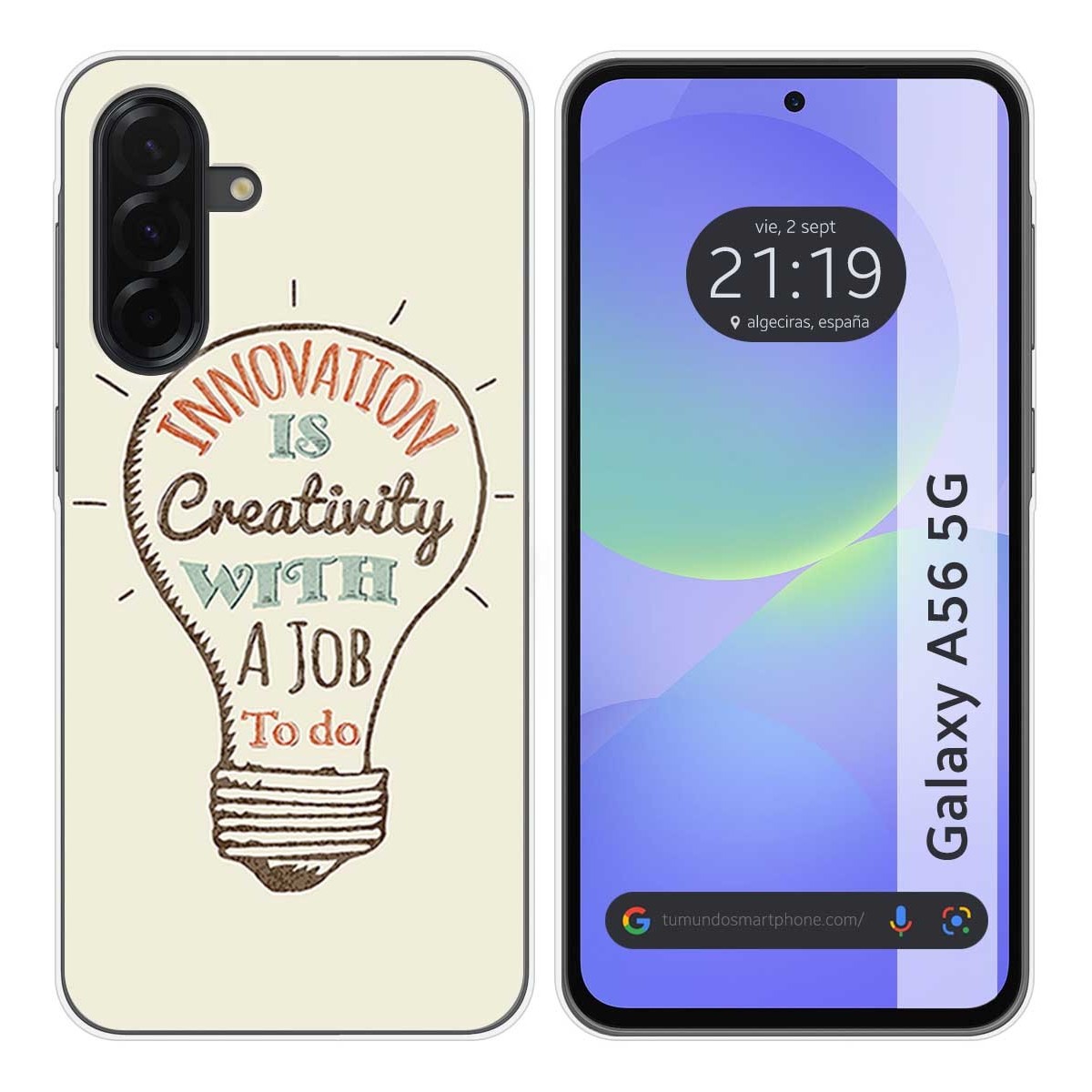 Funda Silicona para Samsung Galaxy A56 5G diseño Creativity Dibujos