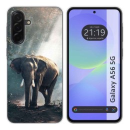 Funda Silicona para Samsung Galaxy A56 5G diseño Elefante Dibujos