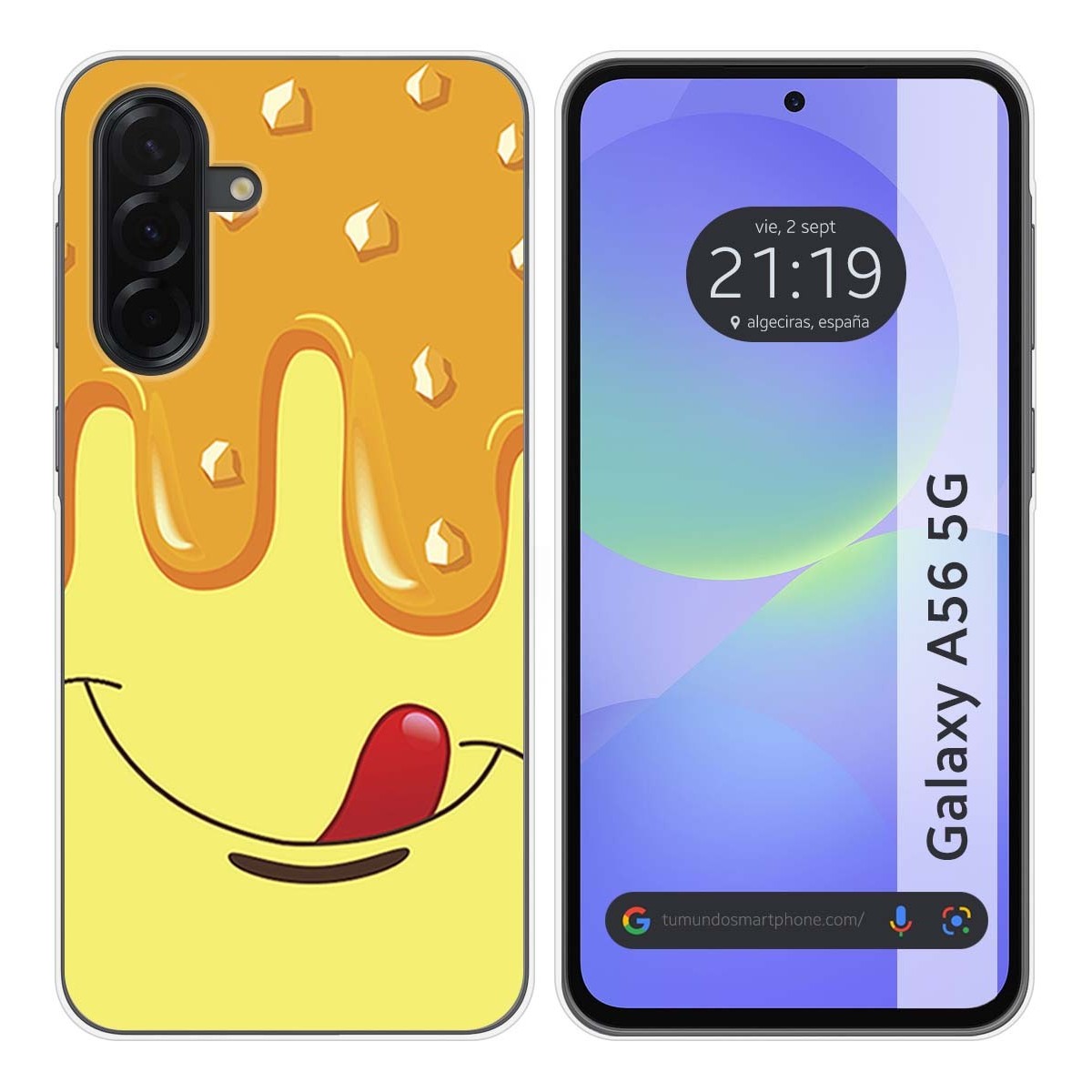 Funda Silicona para Samsung Galaxy A56 5G diseño Helado Vainilla Dibujos