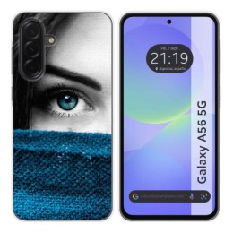 Funda Silicona para Samsung Galaxy A56 5G diseño Ojo Dibujos