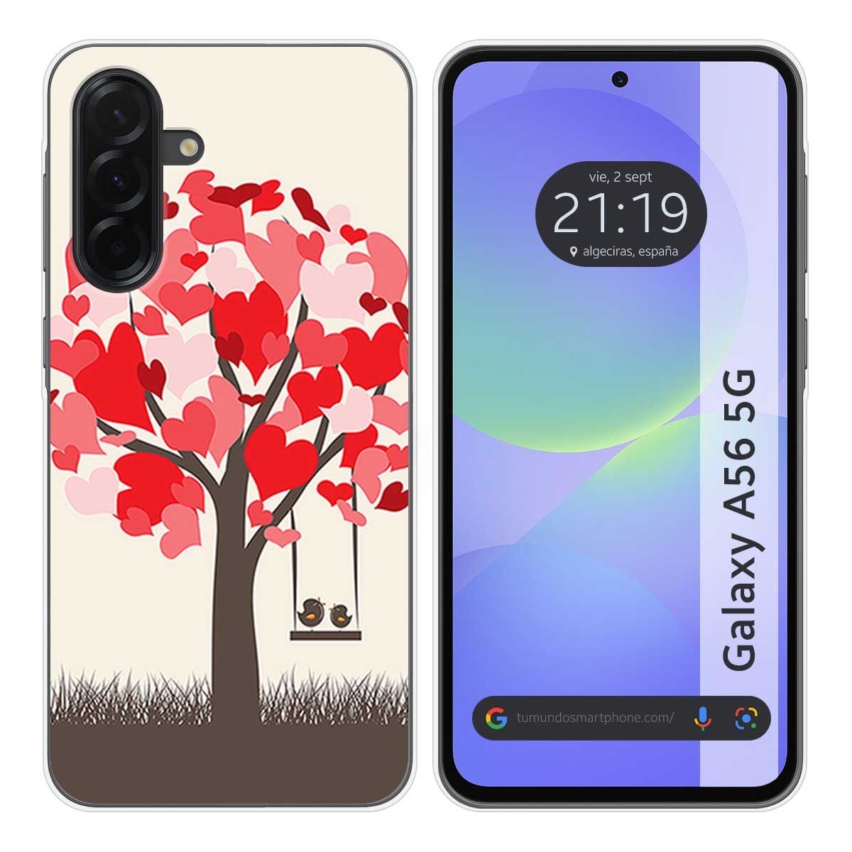 Funda Silicona para Samsung Galaxy A56 5G diseño Pajaritos Dibujos