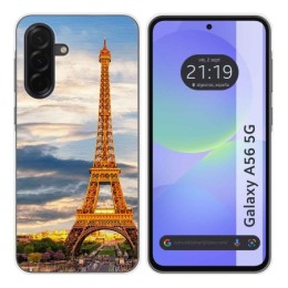 Funda Silicona para Samsung Galaxy A56 5G diseño Paris Dibujos