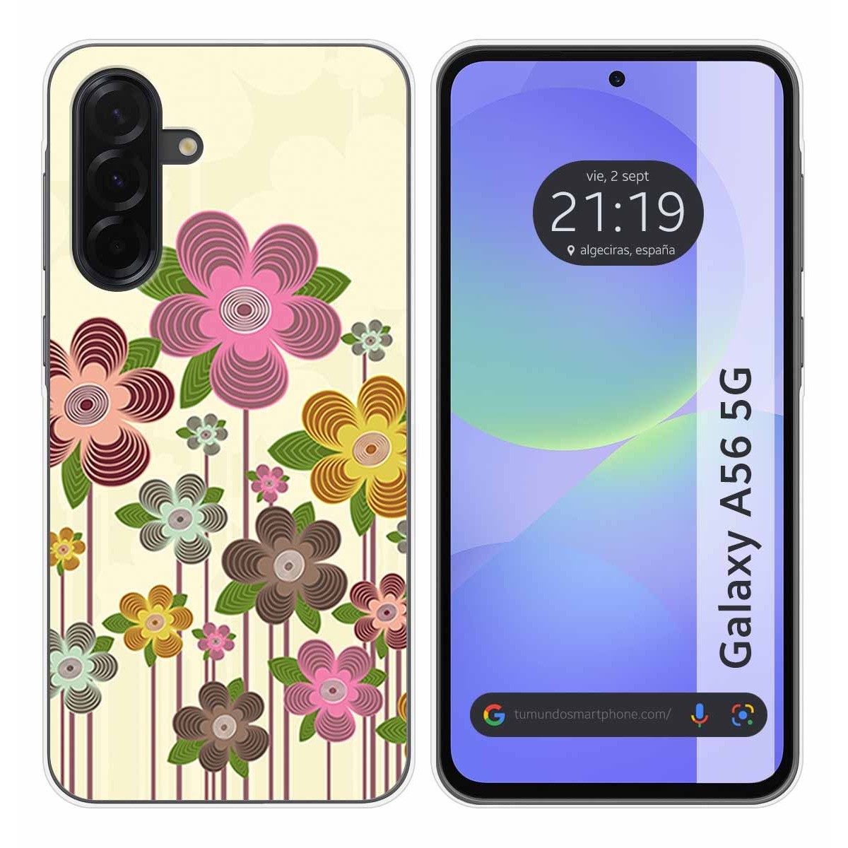 Funda Silicona para Samsung Galaxy A56 5G diseño Primavera En Flor Dibujos