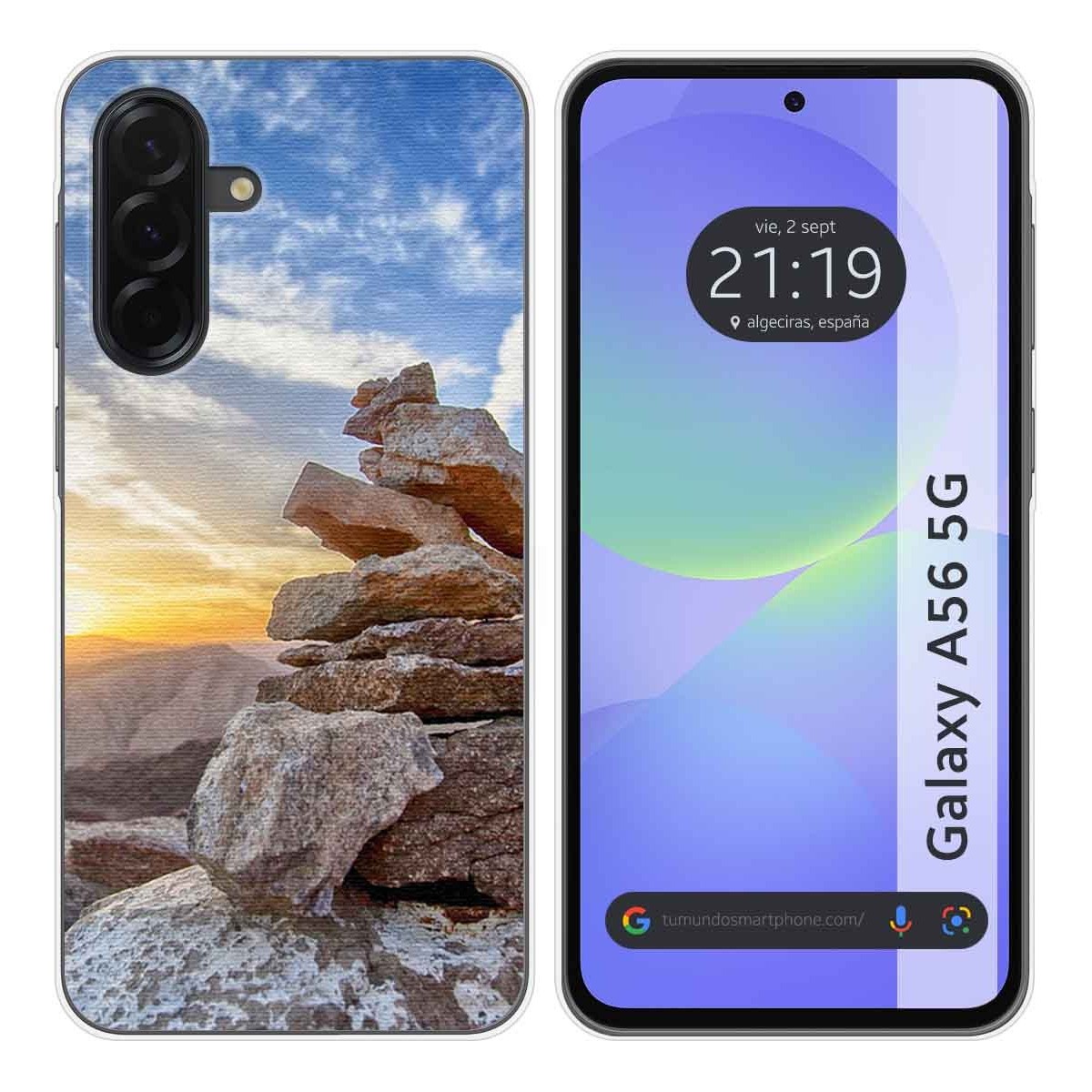 Funda Silicona para Samsung Galaxy A56 5G diseño Sunset Dibujos
