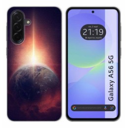 Funda Silicona para Samsung Galaxy A56 5G diseño Tierra Dibujos