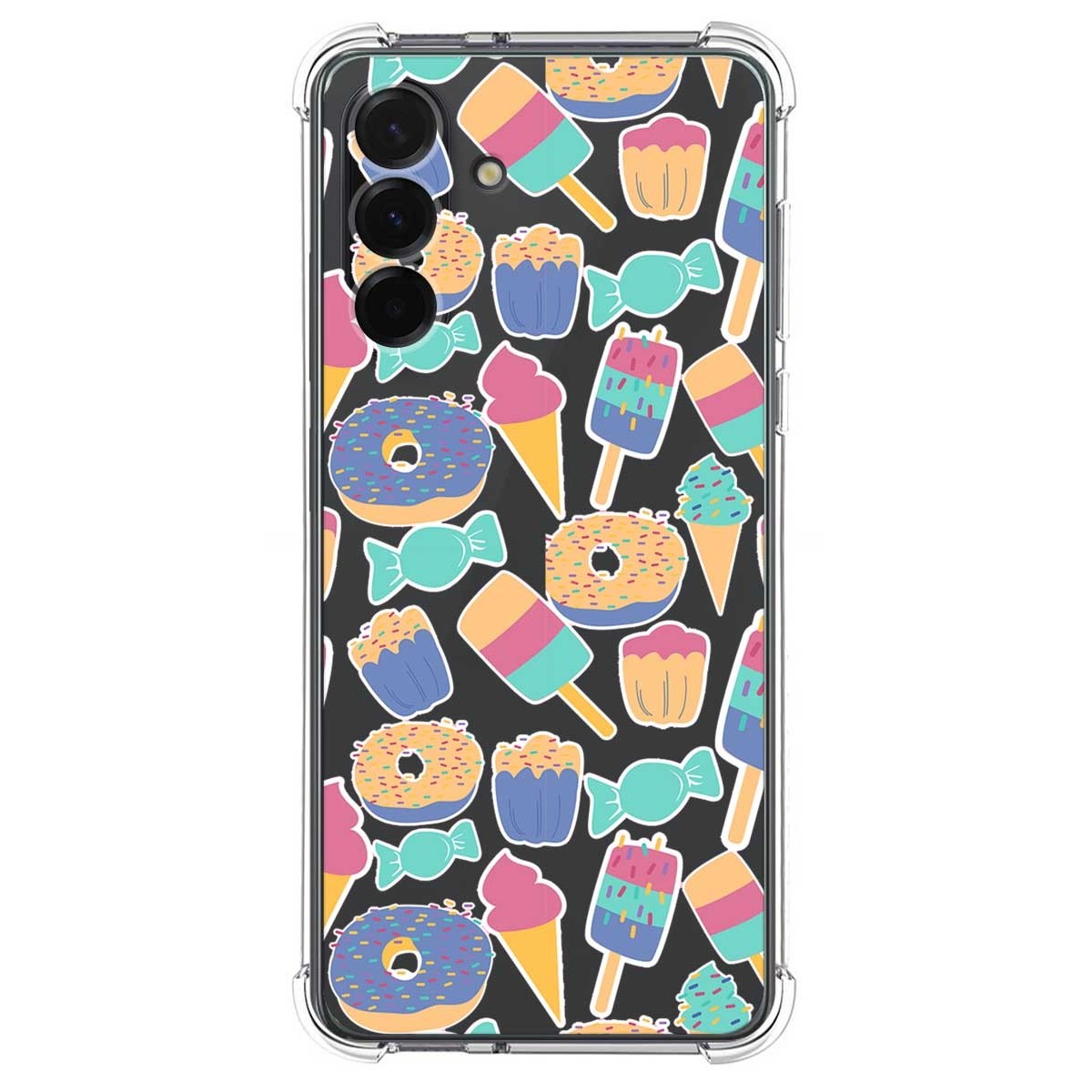Funda Silicona Antigolpes para Samsung Galaxy A56 5G diseño Dulces 02 Dibujos