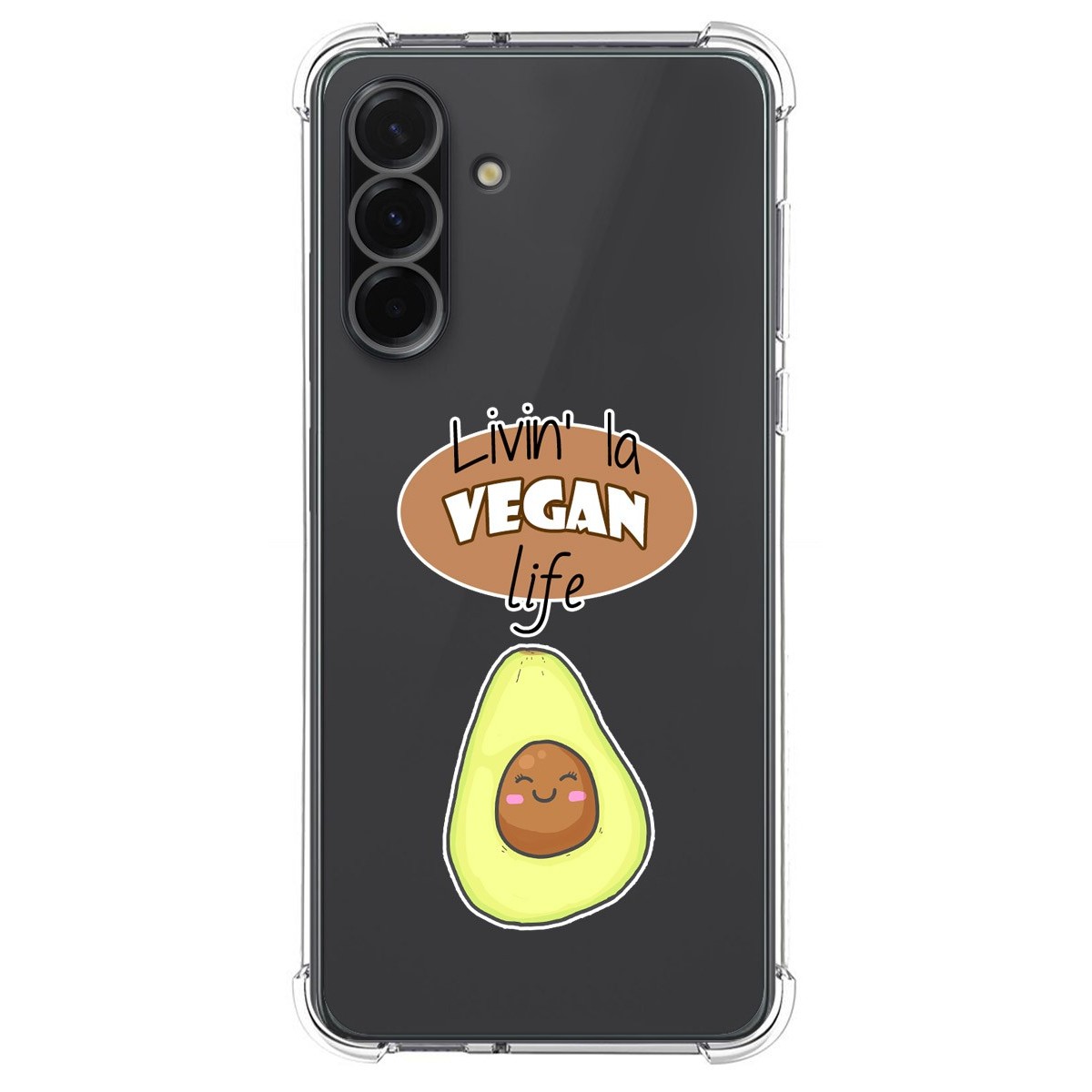Funda Silicona Antigolpes para Samsung Galaxy A56 5G diseño Vegan Life Dibujos