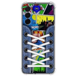 Funda Silicona Antigolpes para Samsung Galaxy A56 5G diseño Zapatillas 14 Dibujos