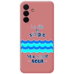 Funda Silicona Líquida Rosa para Samsung Galaxy A56 5G diseño Agua Dibujos