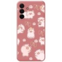Funda Silicona Líquida Rosa para Samsung Galaxy A56 5G diseño Cerdos Dibujos
