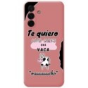 Funda Silicona Líquida Rosa para Samsung Galaxy A56 5G diseño Vaca Dibujos