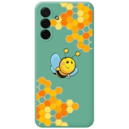 Funda Silicona Líquida Verde para Samsung Galaxy A56 5G diseño Abeja Dibujos