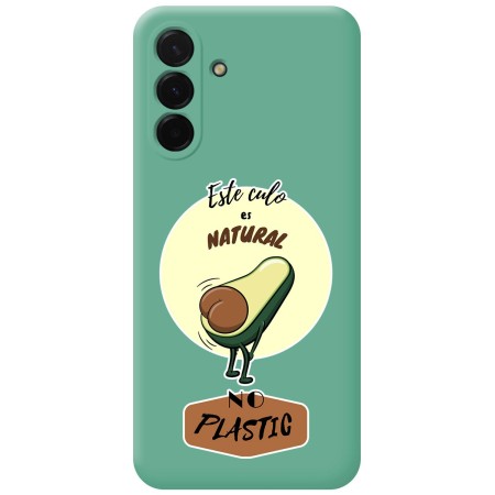 Funda Silicona Líquida Verde para Samsung Galaxy A56 5G diseño Culo Natural Dibujos
