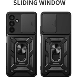 Funda Tough Armor con Anillo Giratorio Negra para Samsung Galaxy A36 5G 2