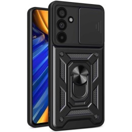 Funda Tough Armor con Anillo Giratorio Negra para Samsung Galaxy A56 5G
